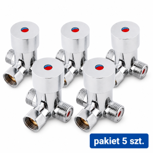 Pakiet 5 szt. - Mieszacz wody-ciepła zimna woda mieszanie  / Regulator temperatury 1/2 X 1/2  