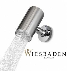 Deszczownica okrągła prysznicowa 15x8 cm , 1-stopniowa z mocowaniem ściennym, chrom UniMatch Beam