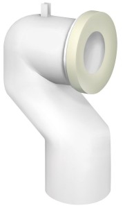 Kolano WC 90°, średnica 110 mm, Offset ABS/ biały