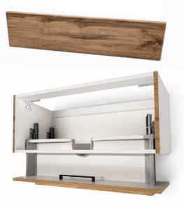 Szafka łazienkowa kolor dąb 80x40,5x39 cm BEZ BLATU I UMYWALKI , 2 szuflady, Gante  FKS-NL-U80/39/2 LOFT    /WYSYŁKA 24H