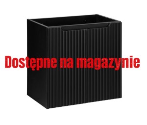 Szafka pod umywalkę 60x57x39cm 2 drzwi , COMAD NOVA BLACK D2 82-60-2D