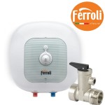Elektryczny  pojemnościowy 30L / 1500W podgrzewacz C.W.U. nadumywalkowy  453x466x412 mm CUBO 30  FERROLI