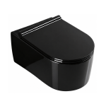  MISA WC 55x36x34,5 cm PODWIESZANA+ DESKA DUROPLAST  CZARNA POŁYSK