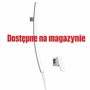 Bateria wysoka umywalkowa wodospadowa naścienna 70x4cm, chrom  