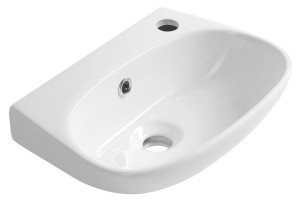 Mała  umywalka ceramiczna 40x29cm, biały VELSA