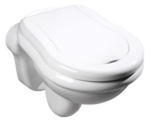 Miska WC 38x34x52 cm  podwieszana + Deska , KERASAN