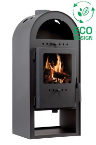 Piec kominkowy wolnostojący  7kW 484x420x972 mm ,Palenisko 34 l, Ekonomiczny B , czarny mat