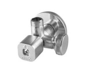 Zawór kątowy Solid antykamienny z filtrem 1/2" x 3/4" x 3/8"