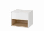  Szafka z blatem 61x48x47,5cm Tuto, Biała/Dąb