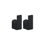 Czarny mat Wieszak punktowy (2szt.) 2x3,3x5,3 cm Pirenei  