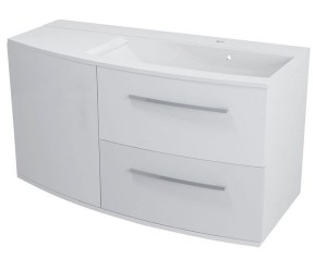 Szafka umywalkowa 100,5x55x50cm Soft Close biała PRAWA