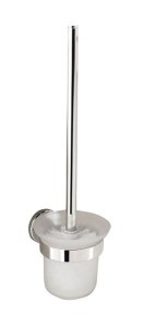 Szczotka WC naścienna 11,5x37x14,5 cm szkło mleczne /chrom SAMBA 