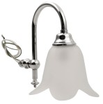 Lampa nad lustro/szafkę retro E14 40W, 230V, APUANE chrom