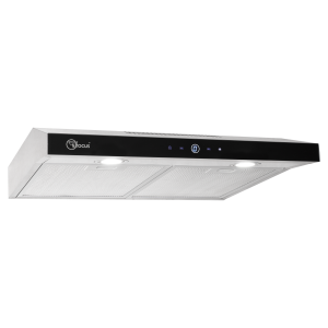 Okap/pochłaniacz  50cm Modo Slim Panel dotykowy  srebrny podszafkowy wydajność 174 m3/h 
