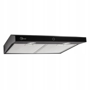 Okap/Pochłaniacz  50cm CZARNY kuchenny   Modo  Slim- Panel dotykowy  podszafkowy 