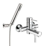 Bateria wannowa naścienna z prysznicem Link, RHAPSODY chrom