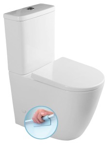 WC kombi misa podwyższana, deska  Soft Close, uniwersalnaTURKU RIMLESS 