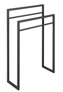 LOFT wieszak na ręcznik 55x79,2x20cm, czarny matowy SKA