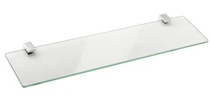 Półka szklana 50x10 cm chrom SAMBA 