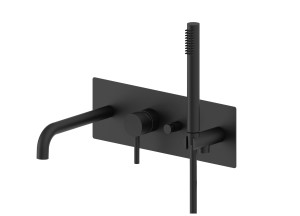 Bateria wannowa podtynkowa Paffoni Light ,czarny mat