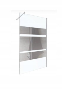 Ścianka prysznicowa 100x200cm/8 mm Walk-in pasy