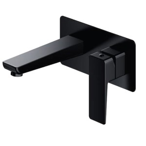 Bateria umywalkowa 9 x 20cm podtynkowa czarny mat.Parma