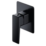 Bateria prysznicowa podtynkowa  11x11cm czarny mat, PARMA 