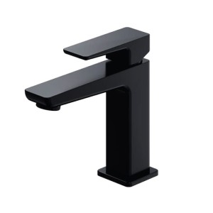 Bateria umywalkowa stojąca 15cm czarny mat, PARMA 