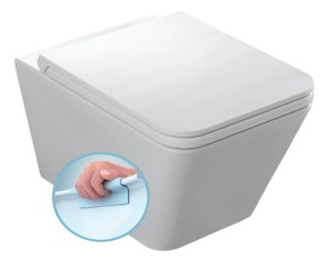 Miska WC wisząca 36x55 cm,  RIMLESS ceramika STORM