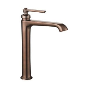 Bateria retro umywalkowa  wysoka  32cm miedź antyczna,Armance  