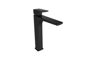 BATERIA UMYWALKOWA 30,3cm WYSOKA Z KORKIEM CLICK-CLACK CZARNY MAT,KERIA