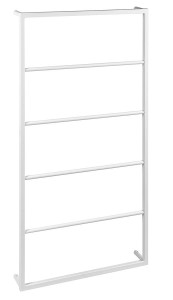 LOFT wieszak na ręczniki wiszący 60x115,4x10 cm, biały matowy SKA