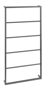 LOFT wieszak na ręczniki wiszący 60x115,4x10 cm, czarny matowy SKA