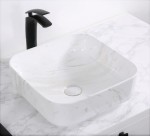  UMYWALKA NABLATOWA 38,5x38,5x13,5 cm CERAMICZNA  MARMUR