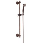 Zestaw prysznicowy RETRO 66cm suwany miedź antyczna,Art Deco 