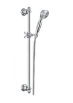 Zestaw prysznicowy RETRO 66cm suwany chrom,Art Deco   