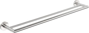 Wieszak na ręczniki podwójny 655mm stal nierdzewna szczotkowana X-STEEL 