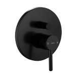 Bateria wannowa podtynkowa 17x 17cm czarna półmat,Y