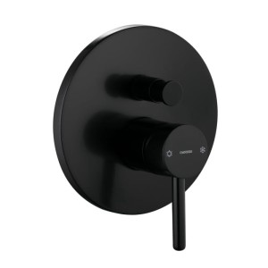 Bateria wannowa podtynkowa 17x 17cm czarna półmat,Y