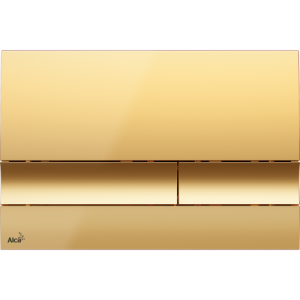 Przycisk sterujący do systemów podtynkowych 24,7x16,5cm, złoty-połysk Alcaplast