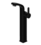 Bateria umywalkowa wysoka 33cm czarny półmat,DARLING 