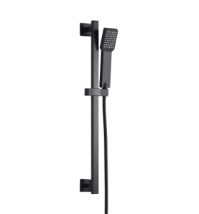 Zestaw prysznicowy suwany 66cm  czarny półmat,ANGEL