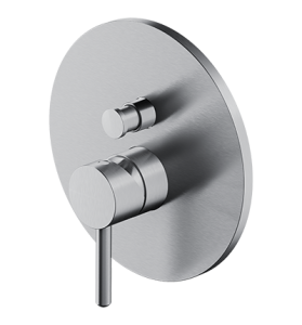 Bateria wannowa podtynkowa 17cm dwa wyjścia ,Nikiel