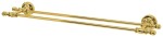 PERLA podwójny wieszak na ręczniki złoto retro 645 mm