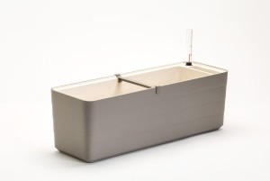 Skrzynka balkonowa 11L Samonawadniająca 60cm Beżowa BREBERIS