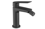 Bateria bidetowa z korkiem klik klak 15cm czarny mat,Sleek