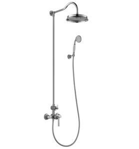 Deszczownica- zestaw prysznicowy, natynkowy 120 cm chrom,ARMANCE