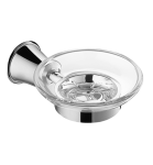 Mydelniczka wisząca szkło/mosiądz CHROM,Art Line 