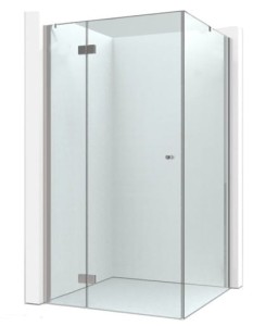 KABINA PRYSZNICOWA 100x80 cm/8 mm otwierana, chrom   
