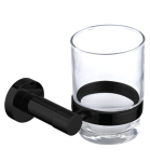Kubek wiszący czarny mat/szkło,Modern 